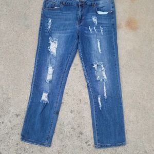 V.I.P. Distressed Denim Jeans
